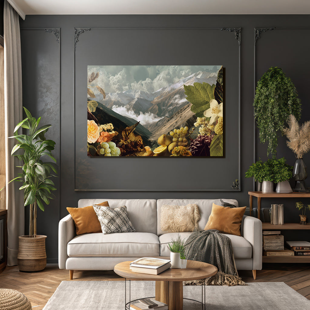 Berglandschaft Mit Fruechten Und Blumen