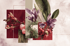Botanische Kunst Collage Moderner Stil Geometrische Formen | Collagen | Kunstgattungen