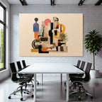 Digital Collage Abstract Shapes Farbmix Modernes Aeusseres Creative Exploration