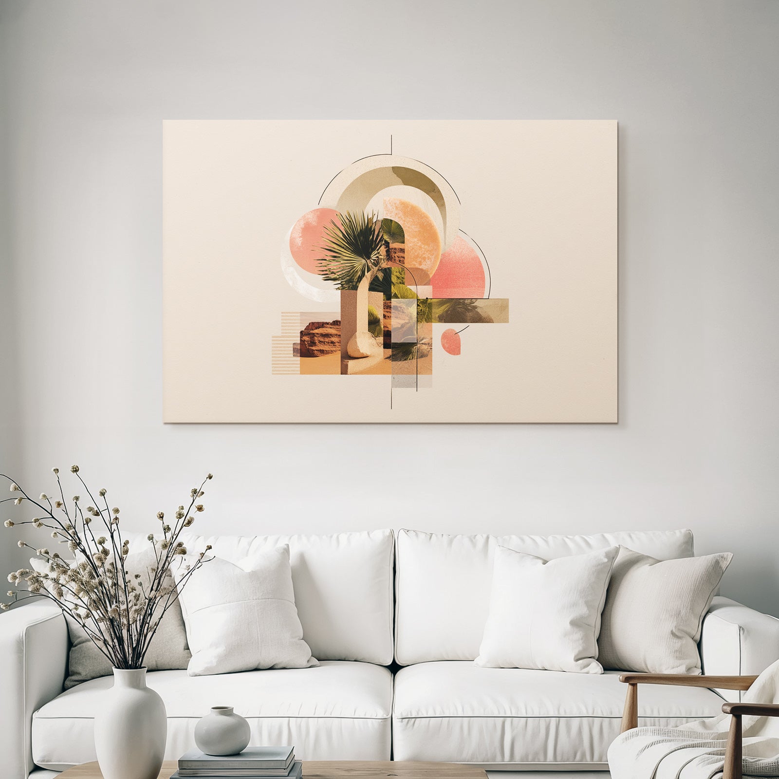 Geometrische Muster Natur Elemente Digitales Kunstwerk