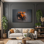 Getrocknete Blumen Und Folien In Warmen Farben