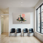 Heron Geometric Artwork Mit Farben Und Texturen