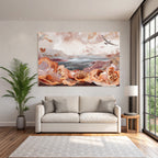 Natur Collage Kuestenlandschaft Gebrochene Wellen Schalen Coral Texturen