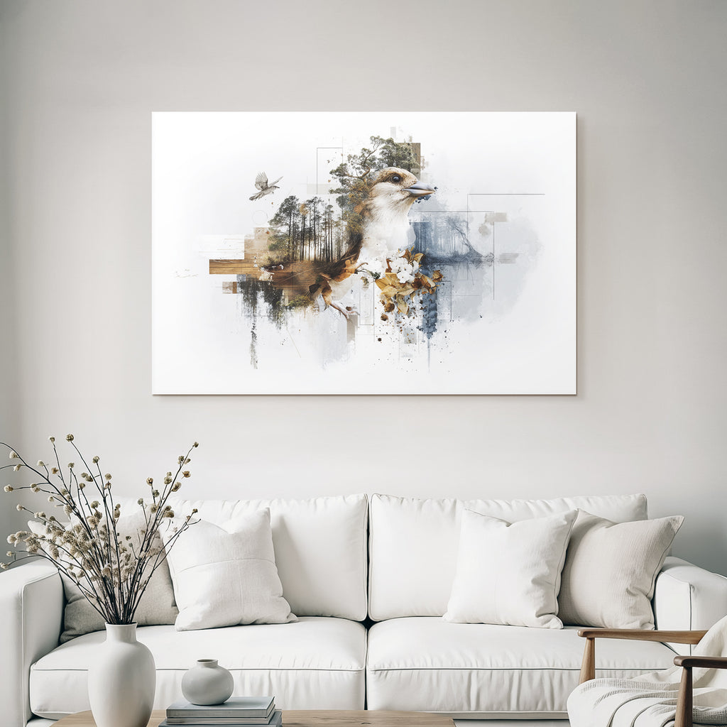 Vogelkopf Natur Und Abstrakte Kunst