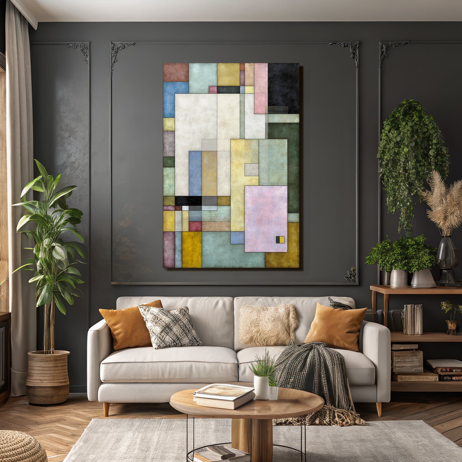Abstracte Geometrische Komposition Moderne Kunst