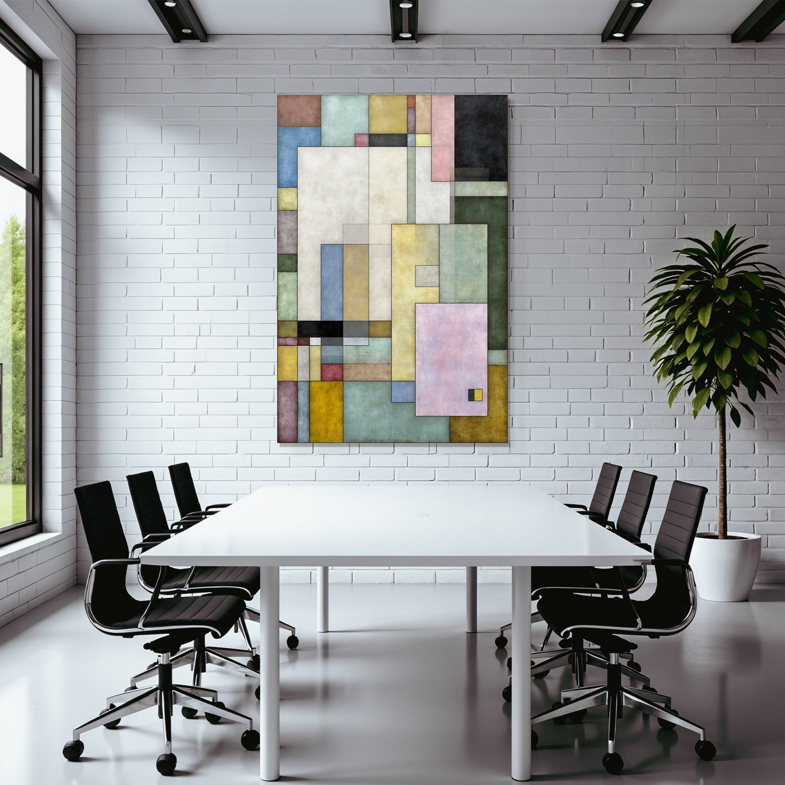 Abstracte Geometrische Komposition Moderne Kunst