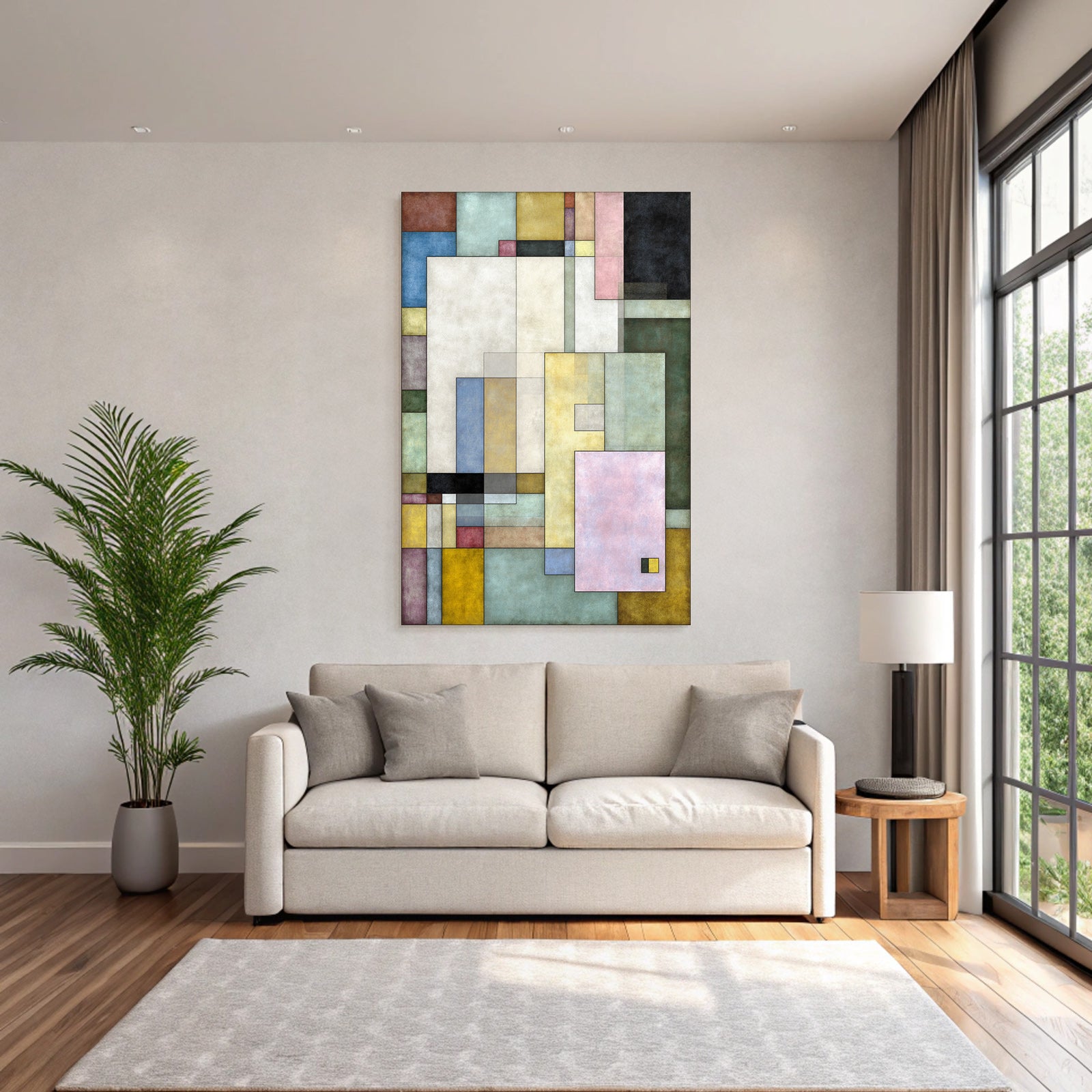 Abstracte Geometrische Komposition Moderne Kunst