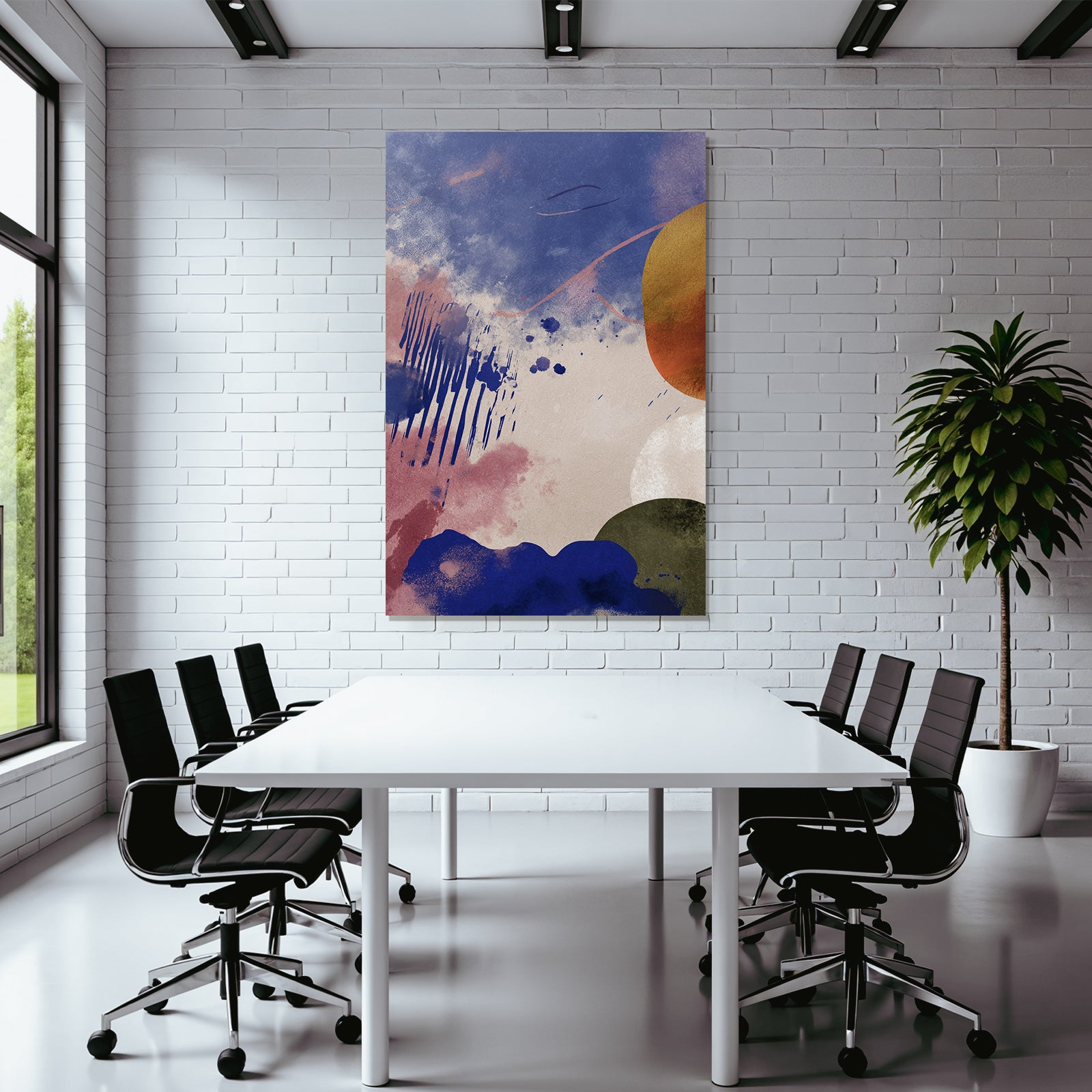 Abstracte Kunst Blaue Rosa Gold Tonformen Muster Texturen