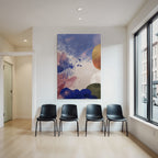 Abstracte Kunst Blaue Rosa Gold Tonformen Muster Texturen
