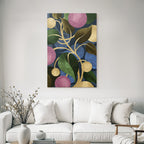 Abstrakte Design Bunte Kreisformen Blattmuster Moderne Kunst