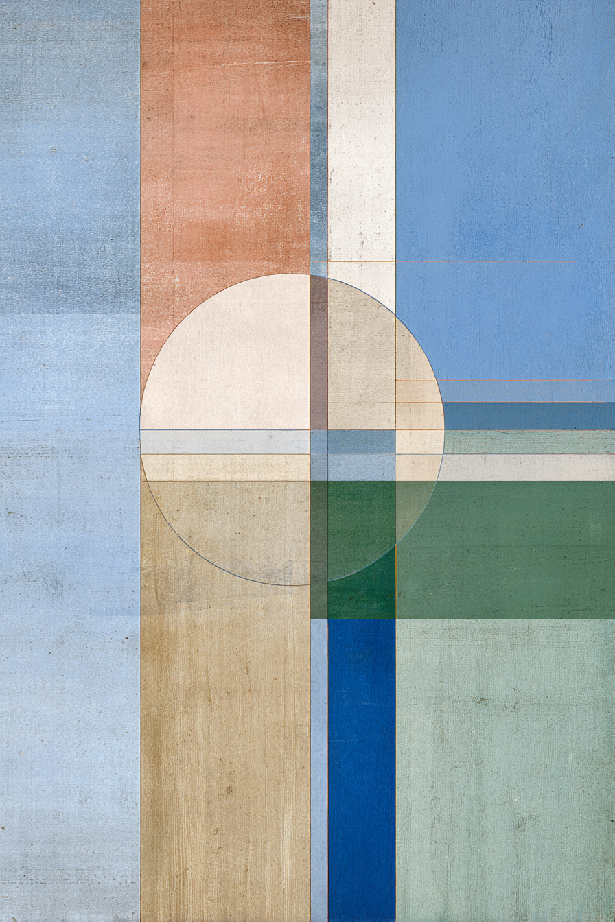 Abstrakte Geometrische Kunst Mit Farbvariationen | Digital Art | Kunstgattungen