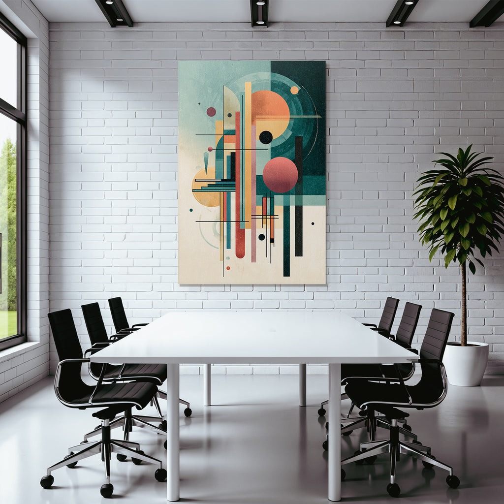Abstrakte Kunst Geometrische Formen Vibrante Farben