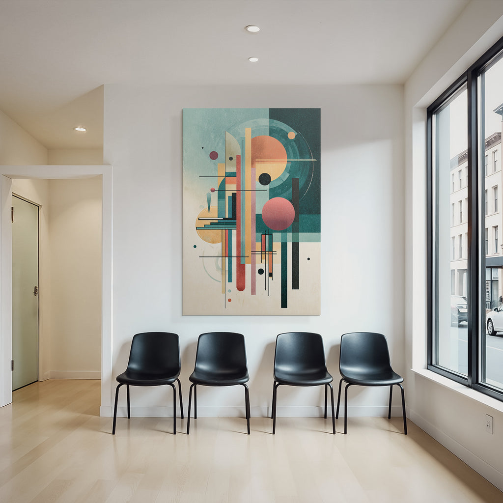 Abstrakte Kunst Geometrische Formen Vibrante Farben