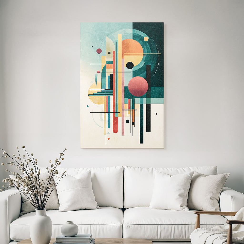 Abstrakte Kunst Geometrische Formen Vibrante Farben
