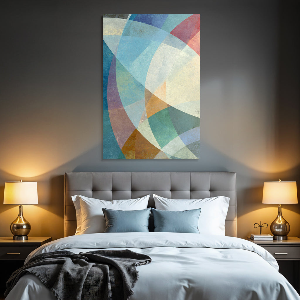 Abstract Design Geometric Shapes Colorful Pattern Texture