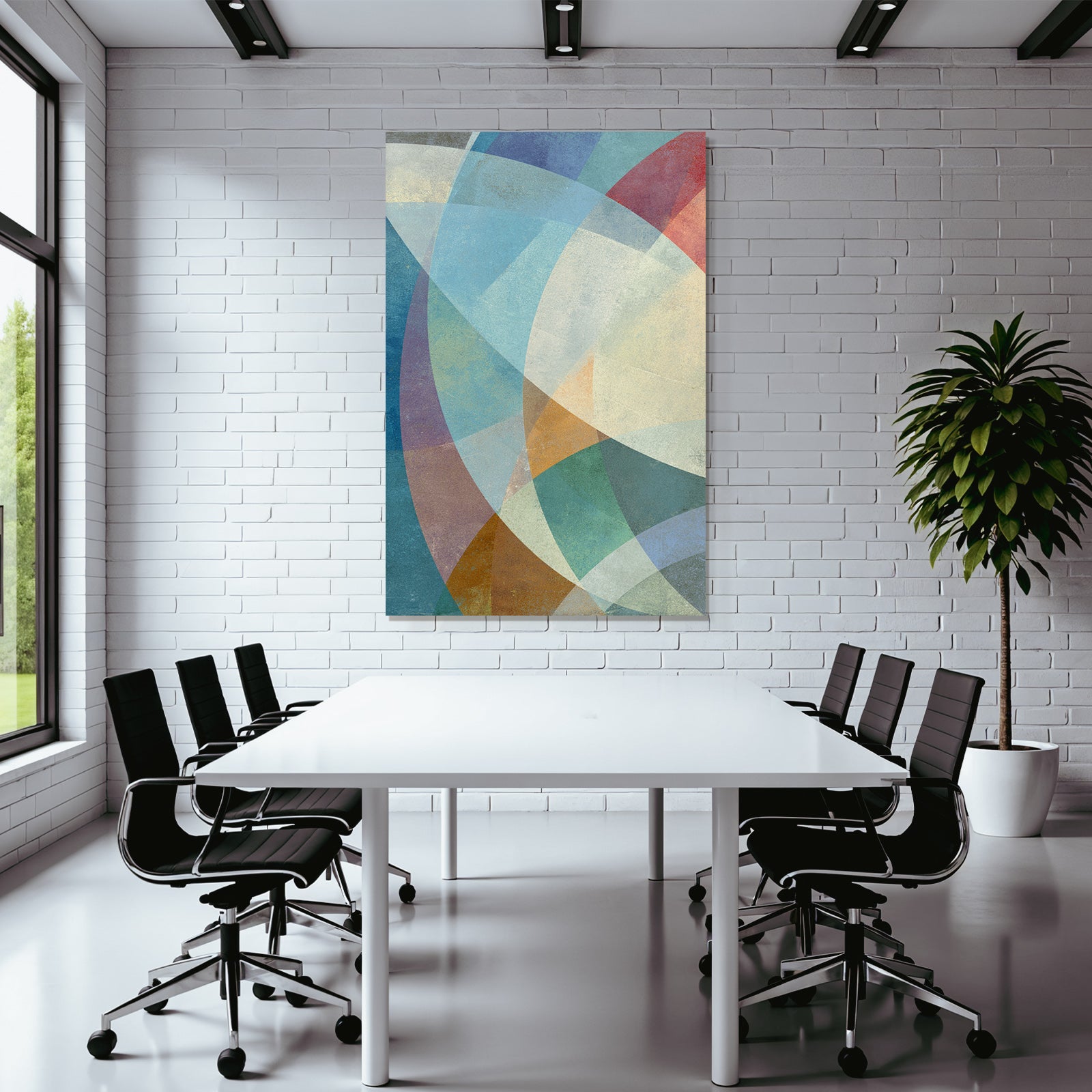 Abstraktes Design Geometrische Formen Bunt Muster Textur