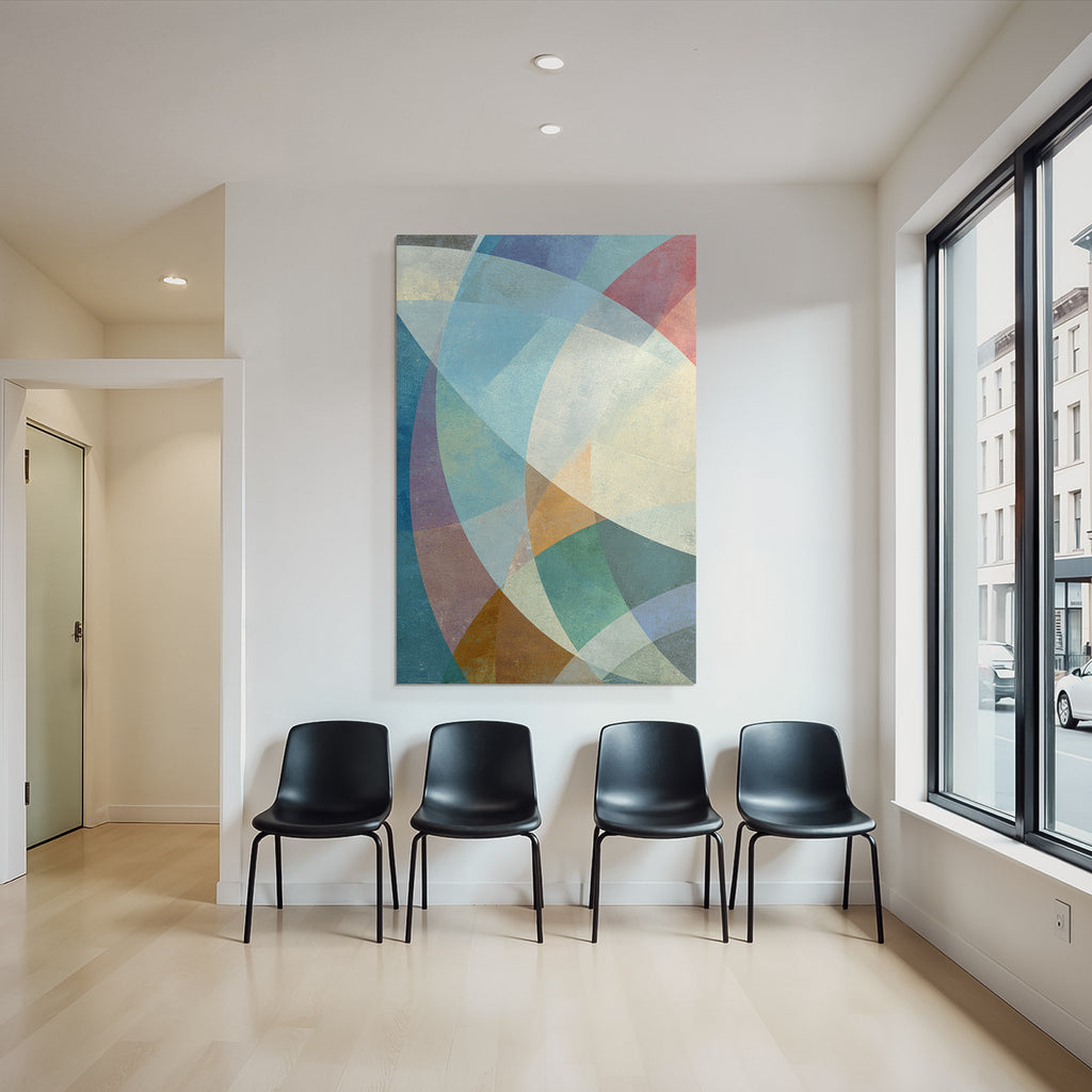 Abstract Design Geometric Shapes Colorful Pattern Texture