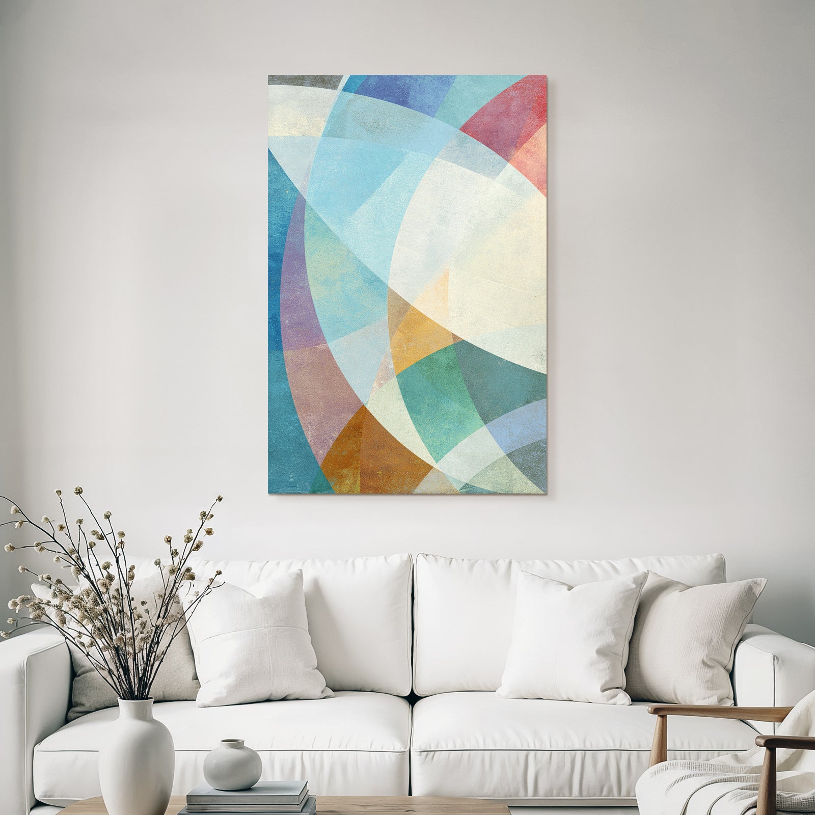 Abstraktes Design Geometrische Formen Bunt Muster Textur