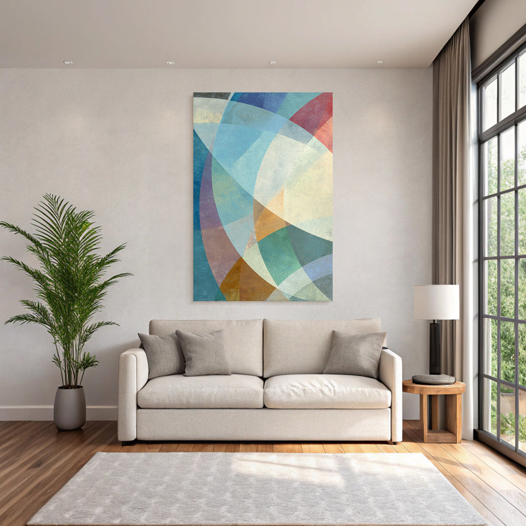 Abstract Design Geometric Shapes Colorful Pattern Texture