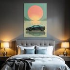 Acura Nsx Sunset Reflection Auto Kunst