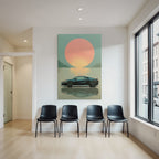 Acura Nsx Sunset Reflection Auto Kunst