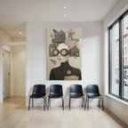 Kreative Person Mit Grossen Goggles Umgeben Von Kameras Blumen Und Schmetterlingen