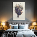 Mensch Natur Blumen Pferde Surreal Kunst Vibrant