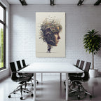 Mensch Natur Blumen Pferde Surreal Kunst Vibrant