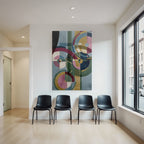 Moderne Abstrakte Design Geometrische Formen Mit Farbe