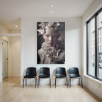 Nahe Portrait High Fashion Blumen Und Schmetterlinge Traeumende Aesthetik