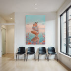 Person Im Wasser Mit Kamera Blumen Und Schmetterlinge