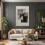 Pferd Kunst Geometrisch Modern Abstrakt
