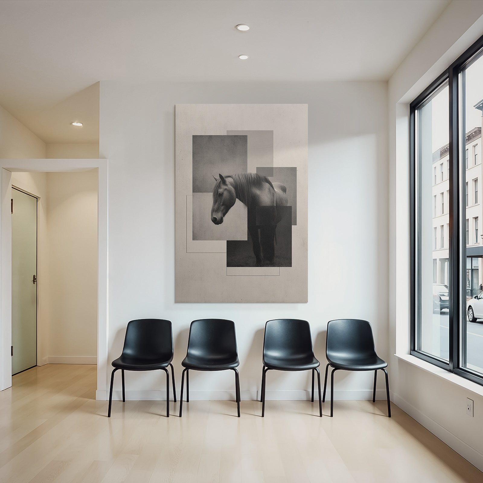 Pferd Kunst Geometrisch Modern Abstrakt