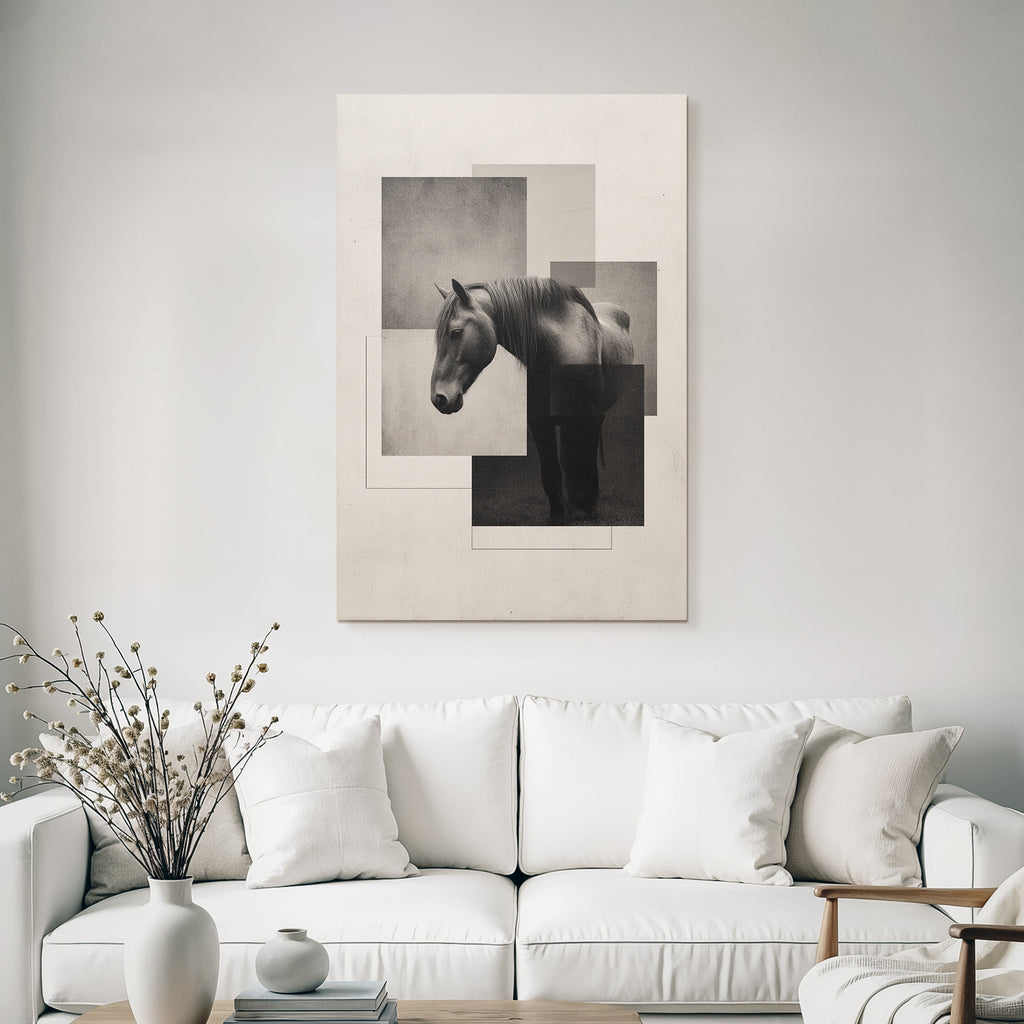 Pferd Kunst Geometrisch Modern Abstrakt