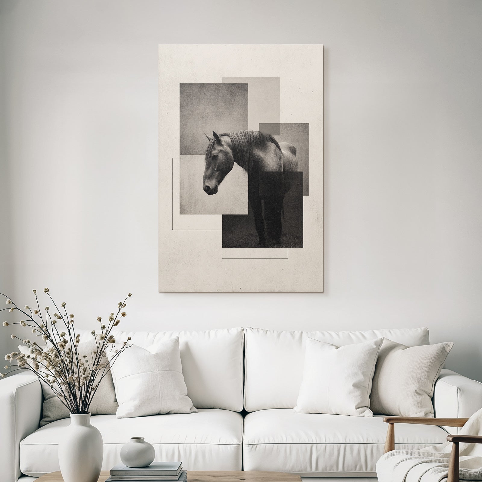Pferd Kunst Geometrisch Modern Abstrakt