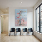 Stylisierte Figura Mit Kamera Umgeben Von Blumen Butterflies Und Flamingos
