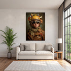 Vintage Aviator Mit Blumen Und Schmetterlingen Lederjacke Schleife