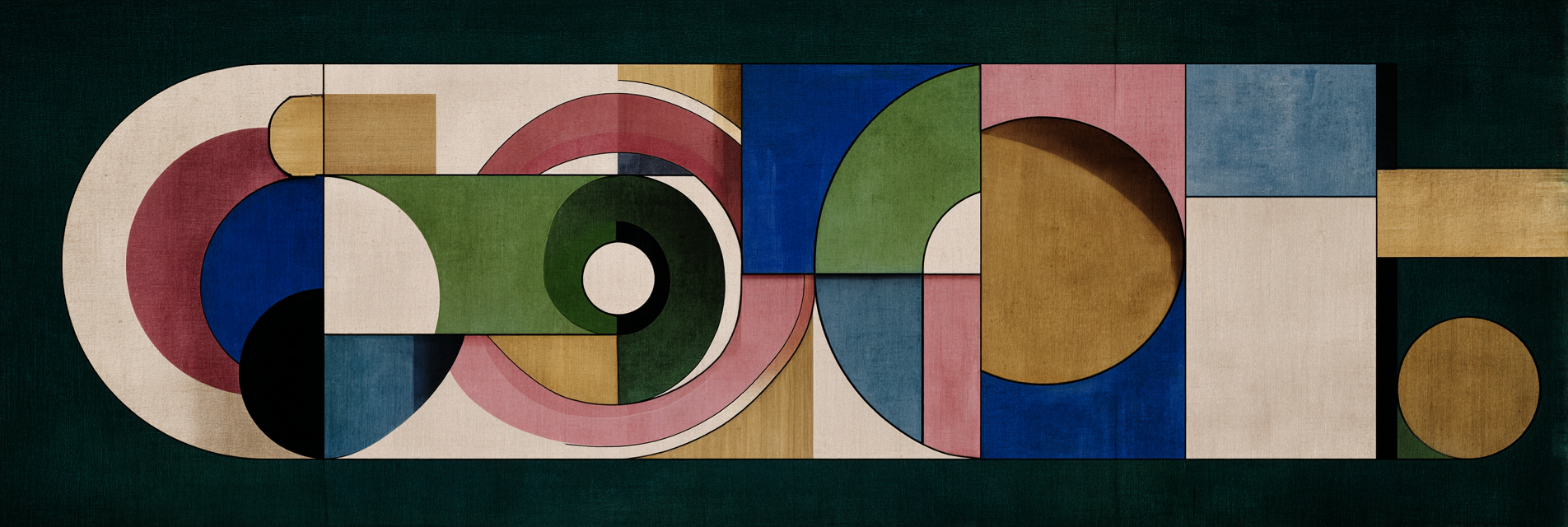 Abstrakte Geometrische Kunst Mit Verschiedenen Formen Und Farben | Digital Art | Kunstgattungen