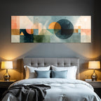 Abstract Art Geometric Shapes in Pastel and Earth Tones