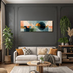 Abstract Art Geometric Shapes in Pastel and Earth Tones