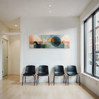 Abstract Art Geometric Shapes in Pastel and Earth Tones