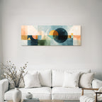 Abstract Art Geometric Shapes in Pastel and Earth Tones