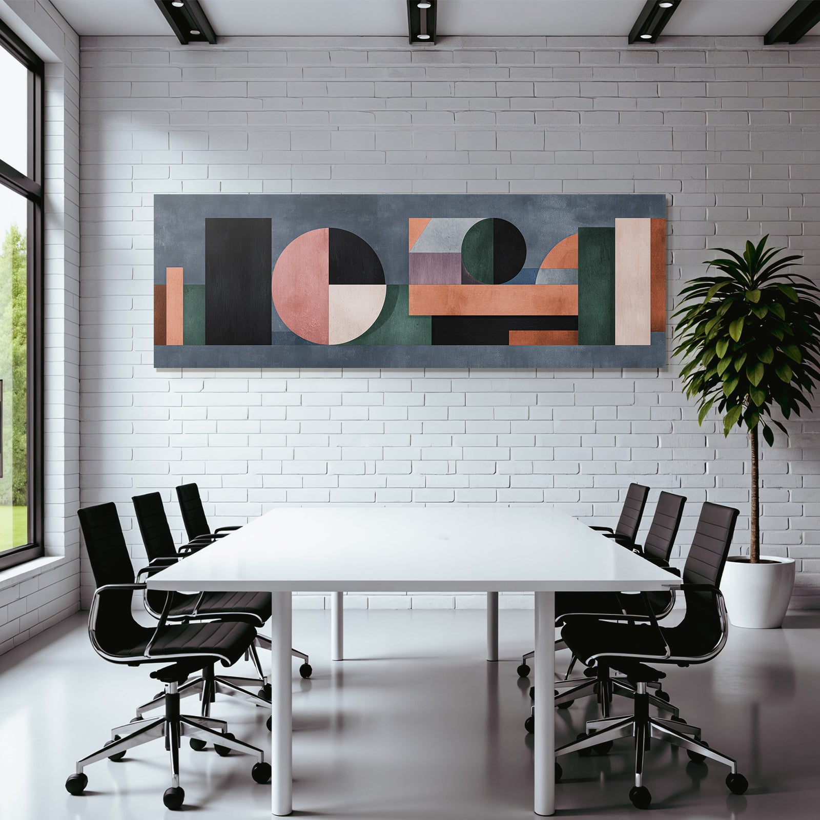 Abstrakte Kunst Geometrische Formen Moderner Stil
