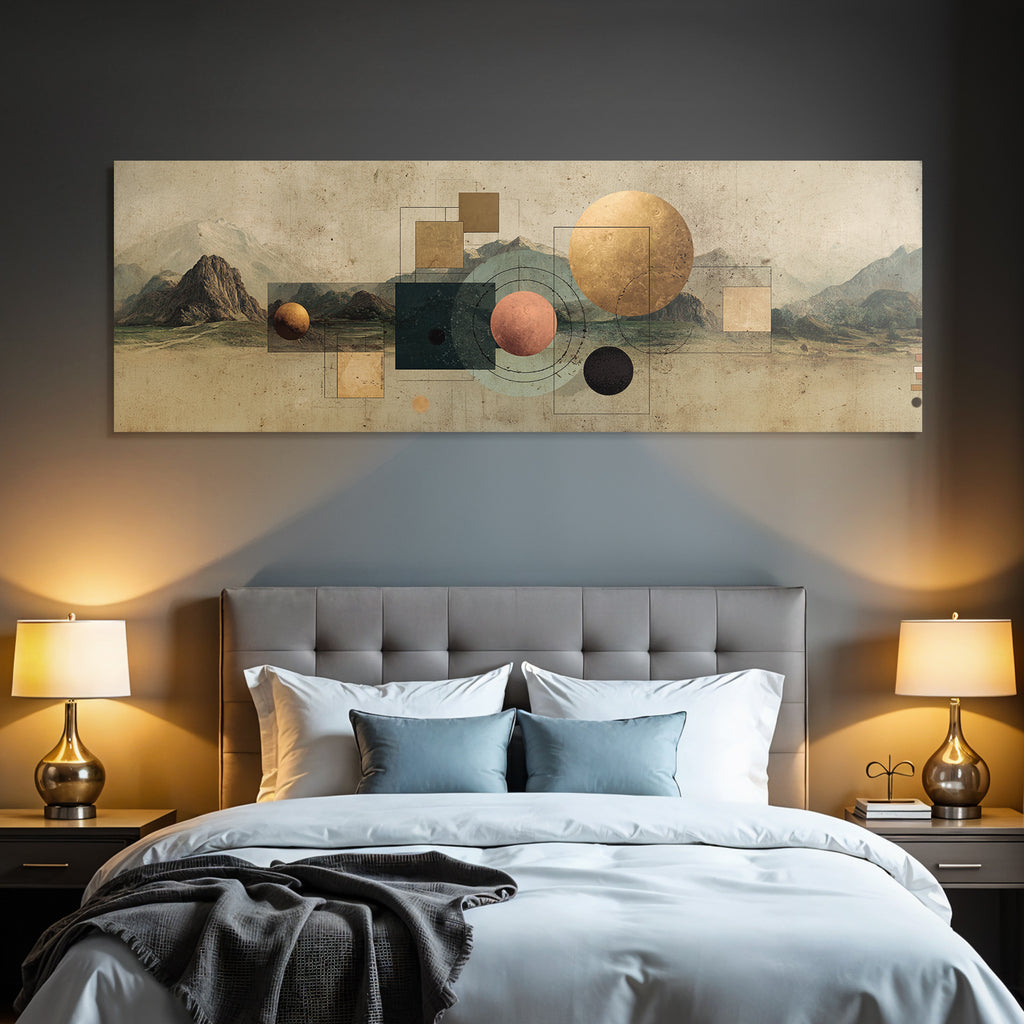 Abstract Art Nature Geometric Shapes Planets Exploration