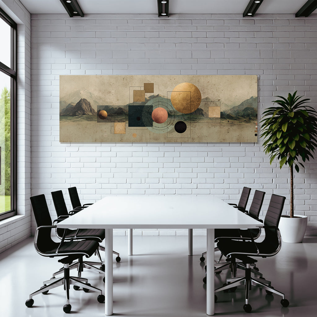 Abstract Art Nature Geometric Shapes Planets Exploration