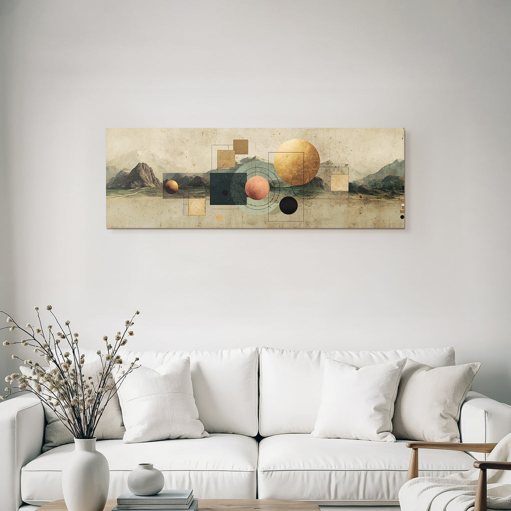Abstract Art Nature Geometric Shapes Planets Exploration