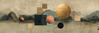 Abstrakte Kunst Natur Geometrische Formen Planeten Erkundung | Digital Art | Kunstgattungen