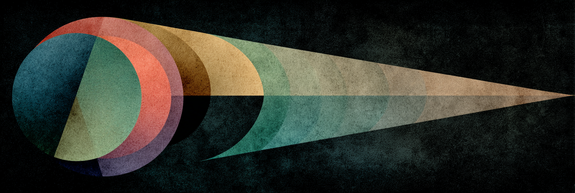 Abstraktes Grafikdesign Farbige Sektoren Und Gekruemmte Formen | Digital Art | Kunstgattungen