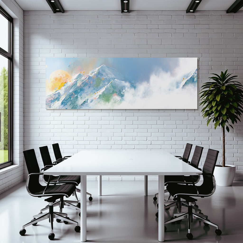 Berglandschaft Sonnenaufgang Artistische Darstellung