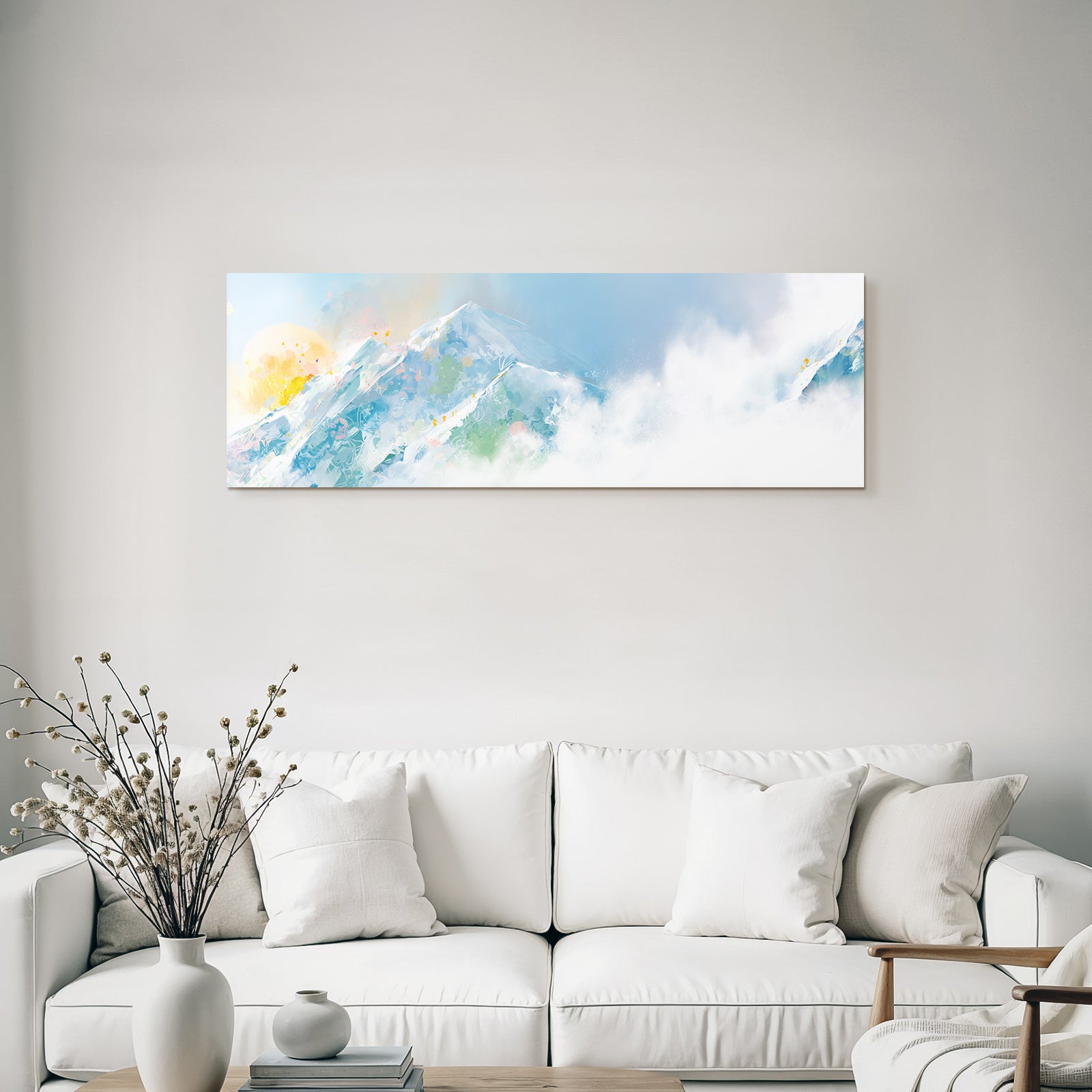 Berglandschaft Sonnenaufgang Artistische Darstellung